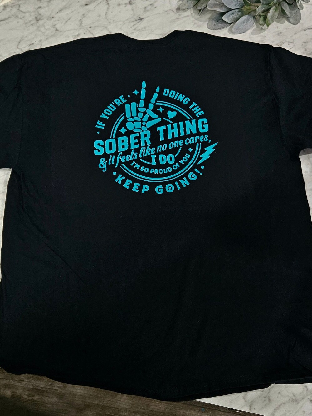 Sober shirt Keep Going Proud cute Recovery awareness popular Blue